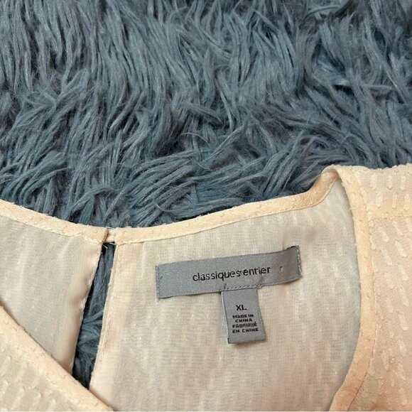 Classiques Entier Cream Silk Top Size XL - Picture 2 of 7